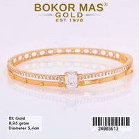 Gelang  Emas Bangkok Variasi Permata - 24085613 - 8K