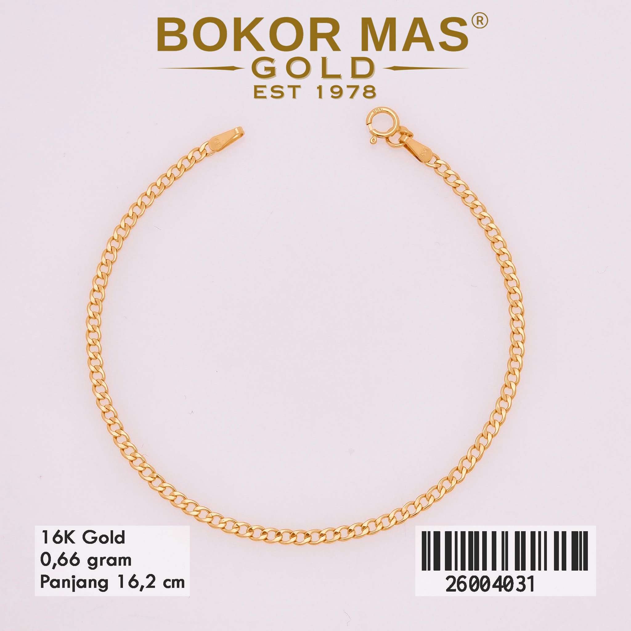 Foto Gelang Emas Asli Gelang  Variasi Tanp  - Perhiasan Asli Bokormas Gold