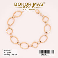 Gelang  Emas  Rantai Variasi - 24076233 - 8K