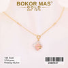 Kalung Emas  Italy Santa Variasi Bunga 2D - 24089547 - 16K