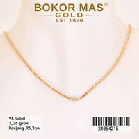 Kalung Emas Anak Milano Variasi Tanpa Permata - 24054215 - 9K