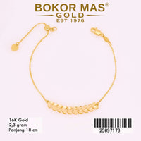 Gelang Rantai Serut Italy Variasi Shimmer - 25097173 - 16K