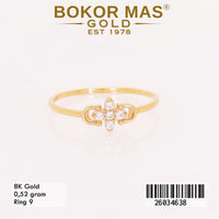 Cincin Variasi Permata Bunga - 26034638 - 8K