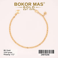 Gelang Emas Rantai Variasi Hermei - 24076266 - 8K