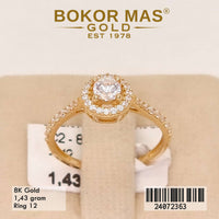 Cincin Emas Variasi Permata - 24072363 - 8K