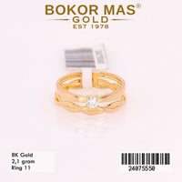 Cincin Emas Variasi Layer - 24075550 - 8K