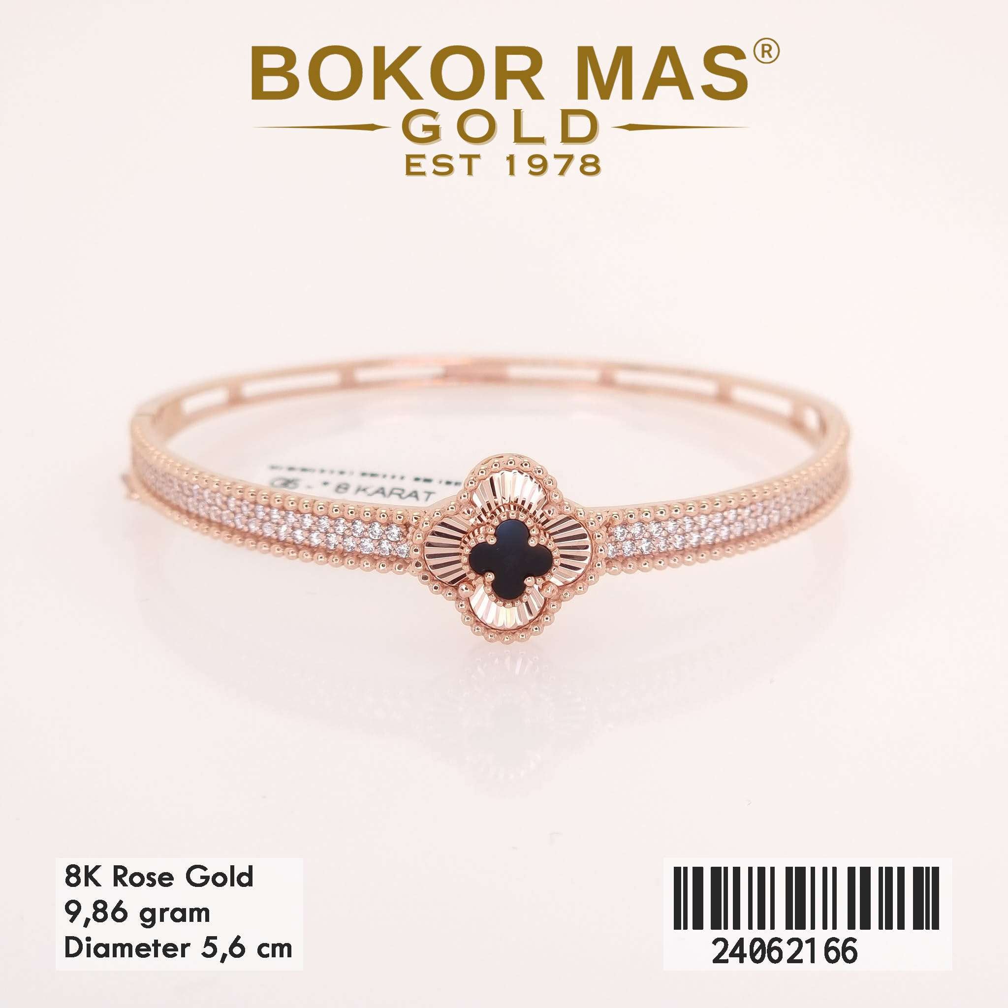 Gelang Bangkok Variasi Clover Permata - 24062166 - 8K