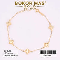 Gelang Emas Rantai Variasi Bintang - 25061091 - 8K