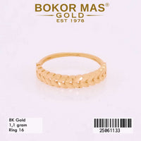 Cincin Emas Variasi Daun - 25061133 - 8K