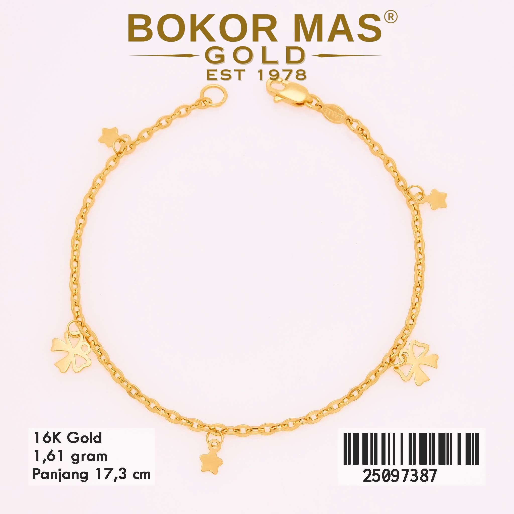  Gelang Rantai Variasi Pita - 25097387 - 16K