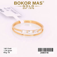 Cincin  Emas Variasi Dua Layer - 24089746 - 16K