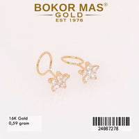 Anting Emas  Tusuk Bintang Variasi Permata - 24087278 - 16K