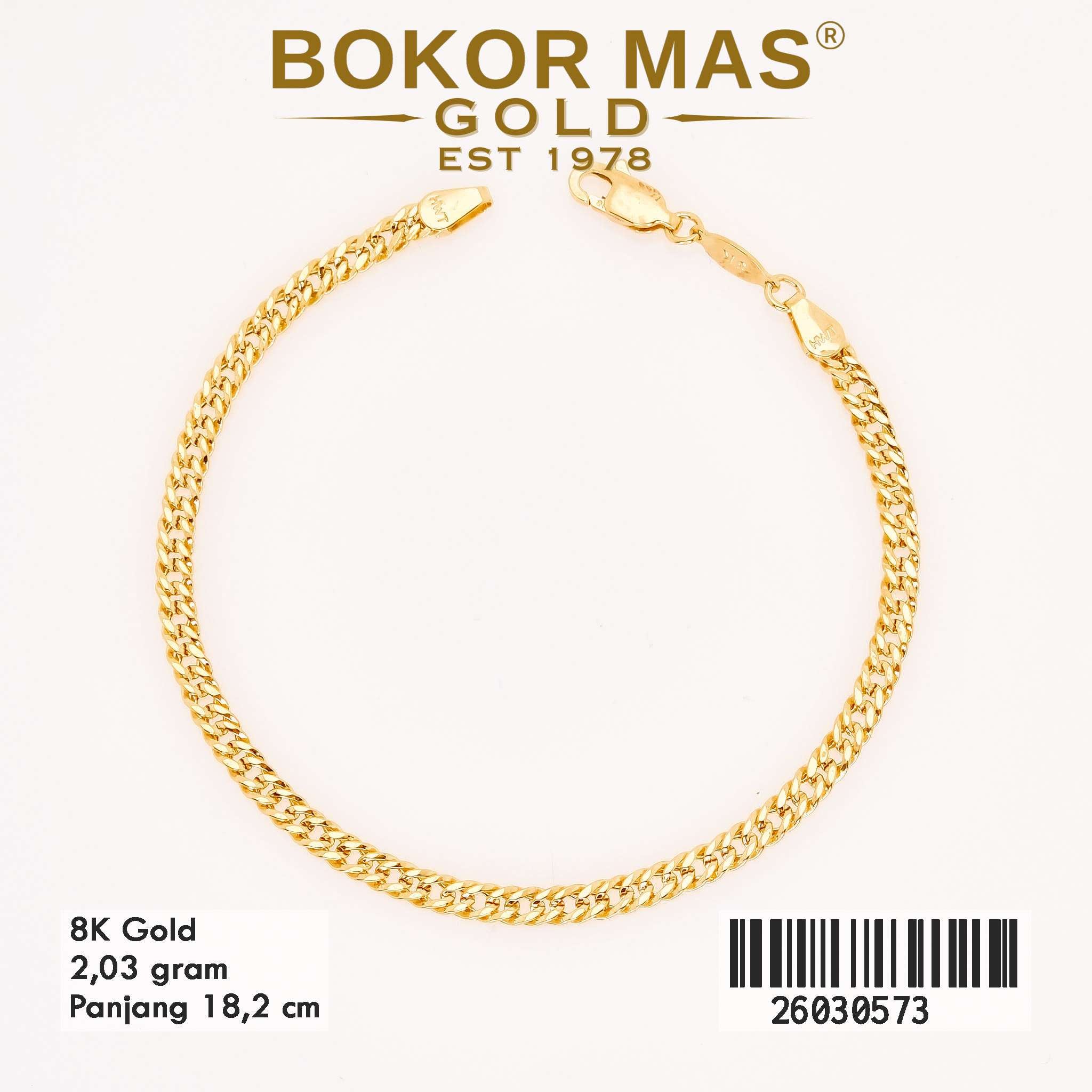  Gelang Rantai Variasi Model Kuning - 26030573 - 8K
