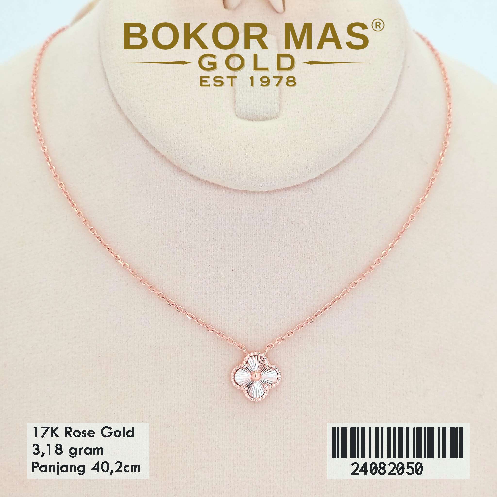 Kalung Clover Variasi Permata - 24082050 - 17K