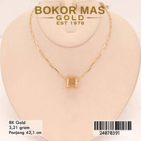 Kalung Emas Tiger Variasi Permata - 24070391 - 8K