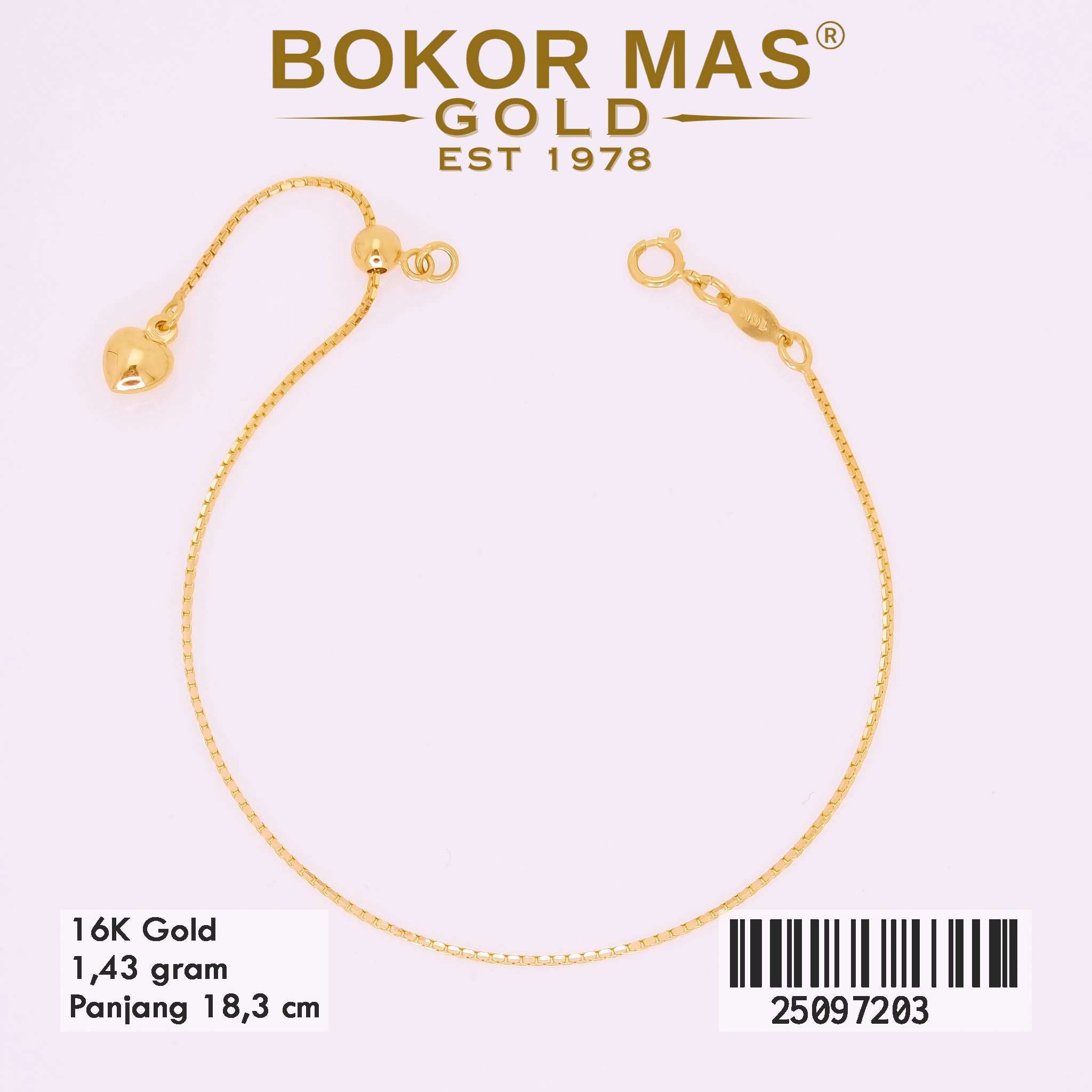 Gelang Rantai Serut Italy - 25097203 - 16K