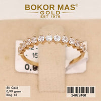 Cincin Emas Variasi Listring - 24072400 - 8K