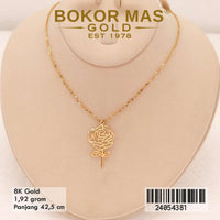 Kalung Emas Siyem Variasi Bunga - 24054381 - 8K