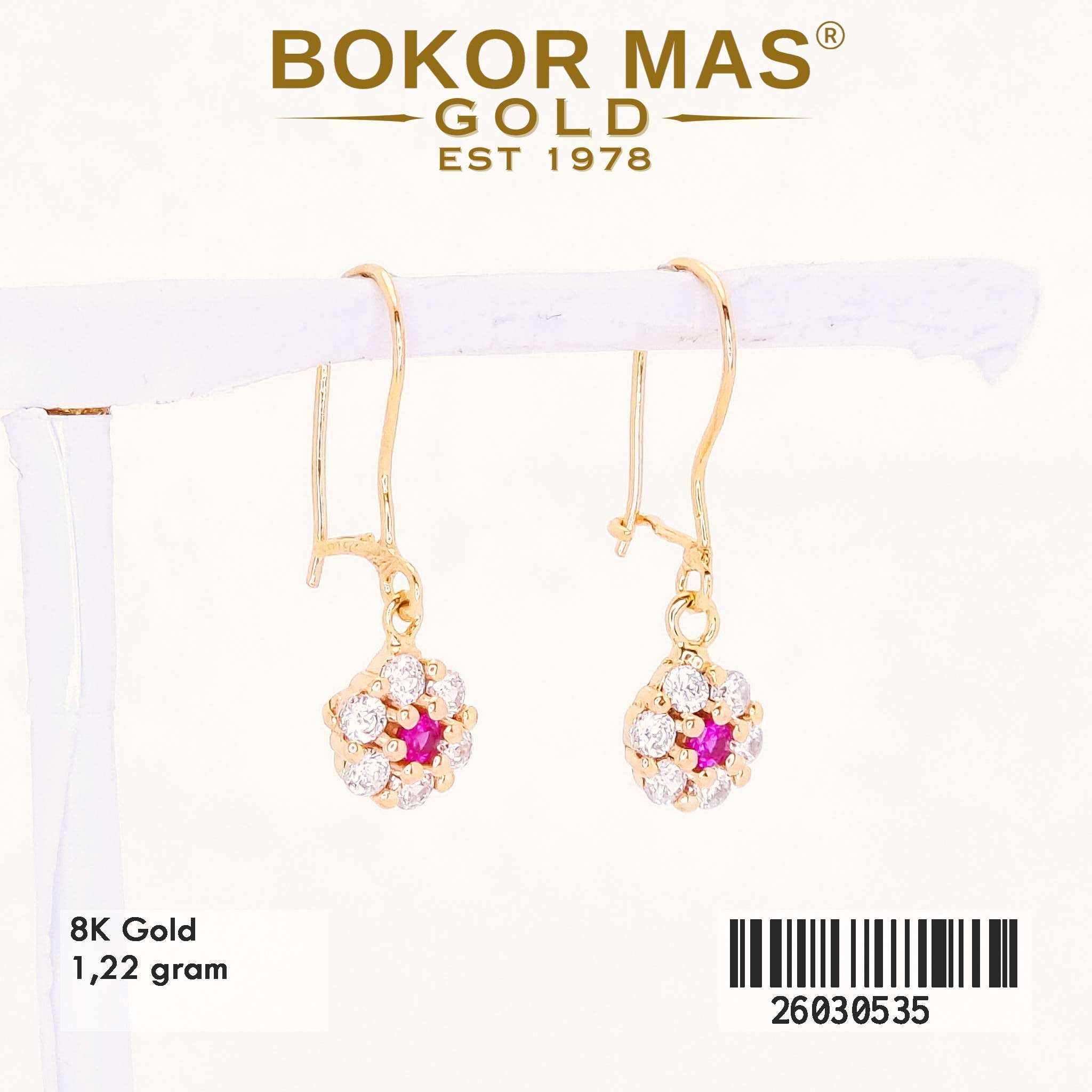Anting Desi Juntai Variasi Permata - 26030535 - 8K