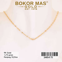 Kalung Emas Anak Polos Variasi Tanpa Permata - 24054175 - 9K