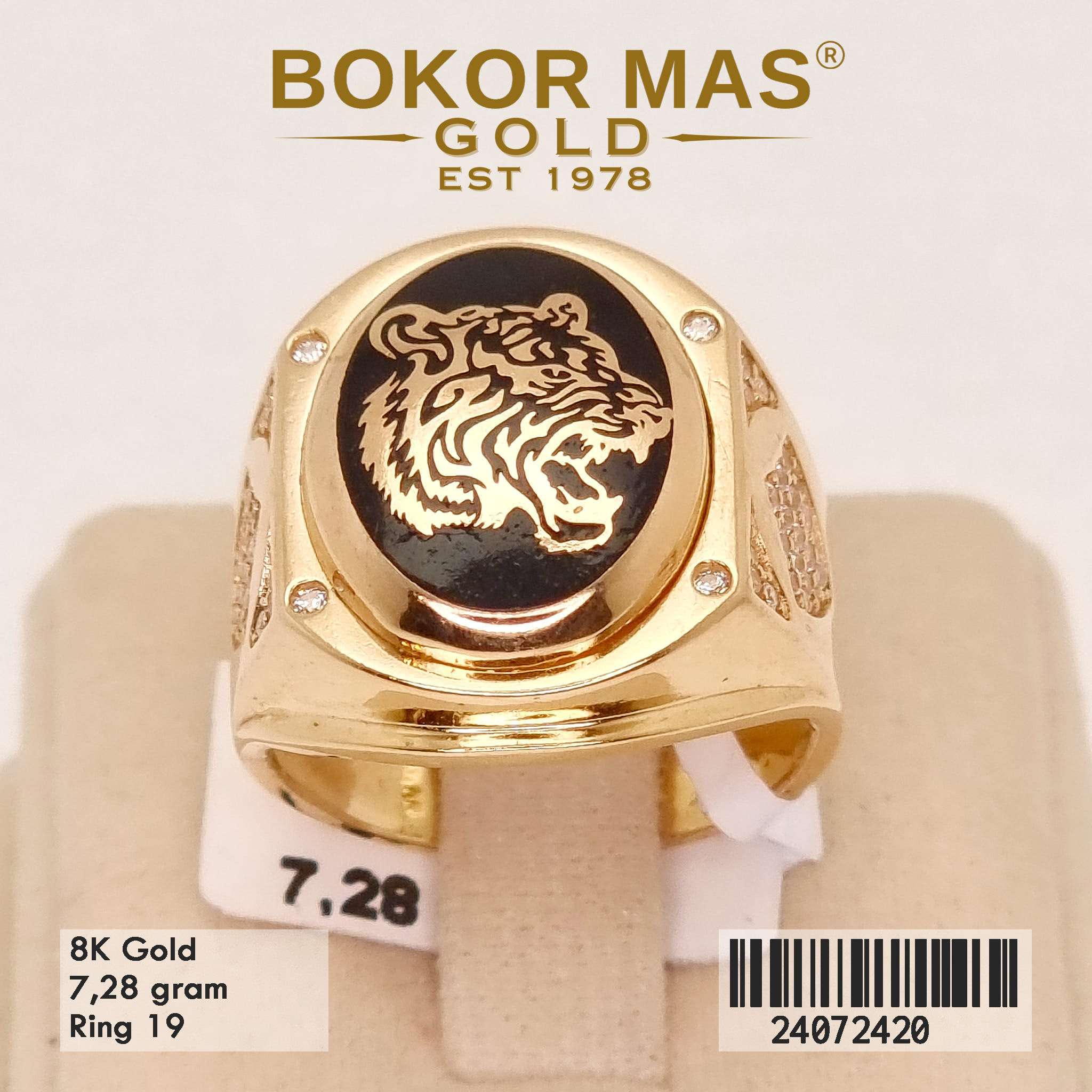 Cincin Variasi Tiger - 24072420 - 8K