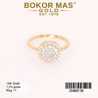 Cincin  Emas Variasi Full Permata - 25008158 - 16K