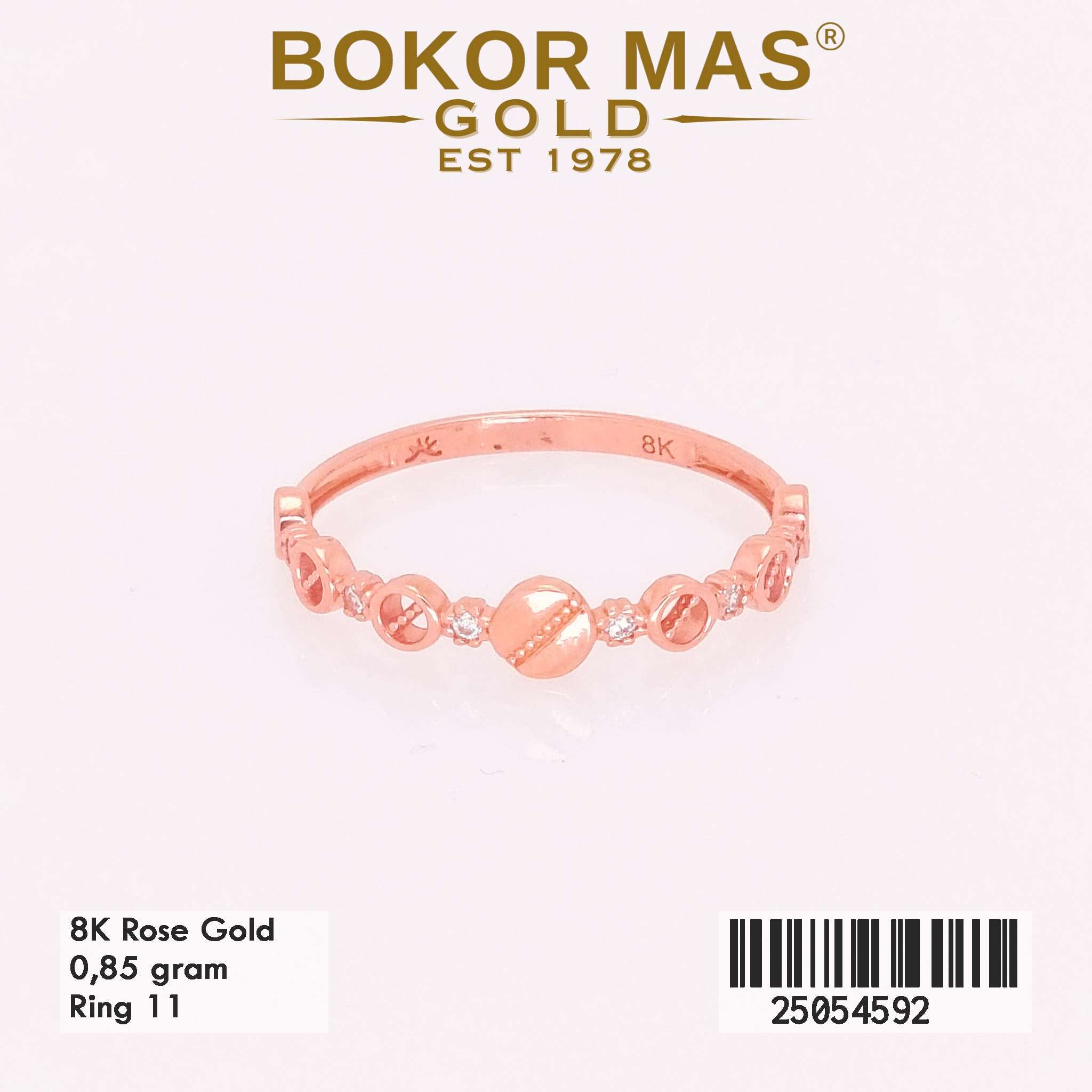 Cincin Emas Variasi Permata - 25054592 - 8K