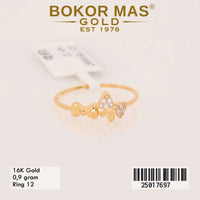 Cincin Emas  Variasi Pita - 25017697 - 16K