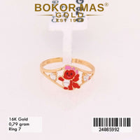 Cincin  Emas Anak Boneka Dino Merah - 24085992 - 16K