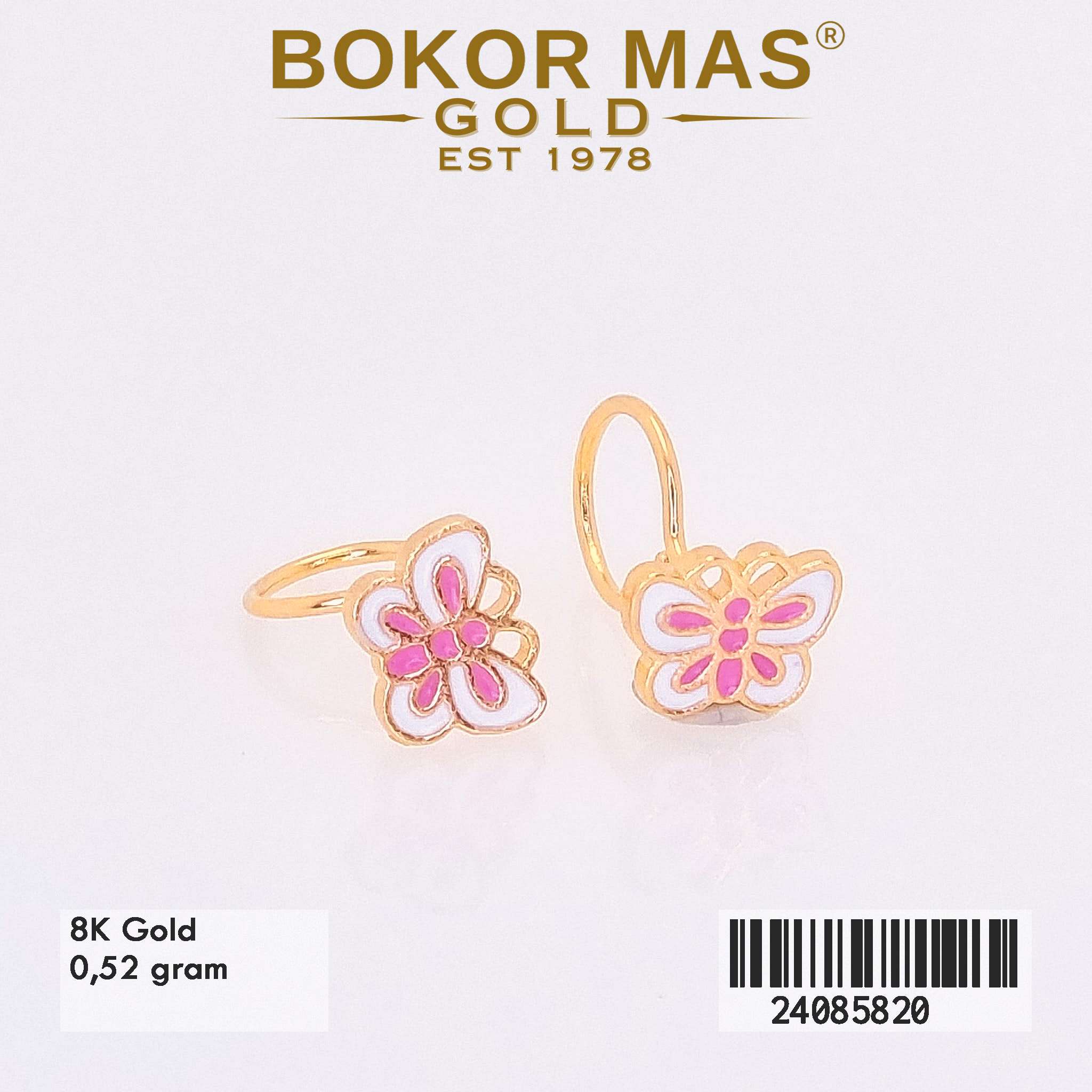 Anting Toge Variasi Butterfly Pink - 24085820 - 8K