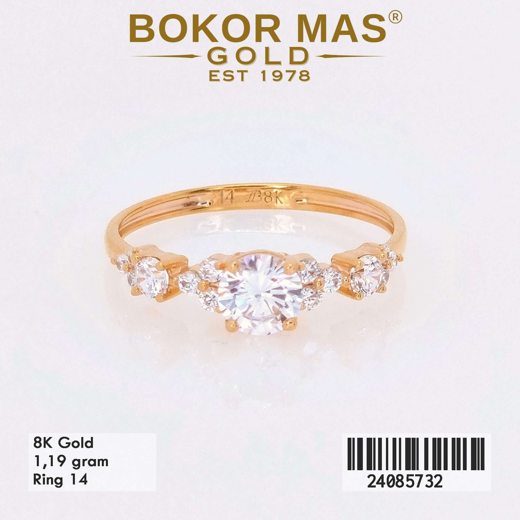 Cincin Variasi Soliter Mix - 24085732 - 8K