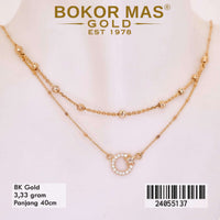 Kalung  Emas Layer Bintang Variasi Permata - 24055137 - 8K
