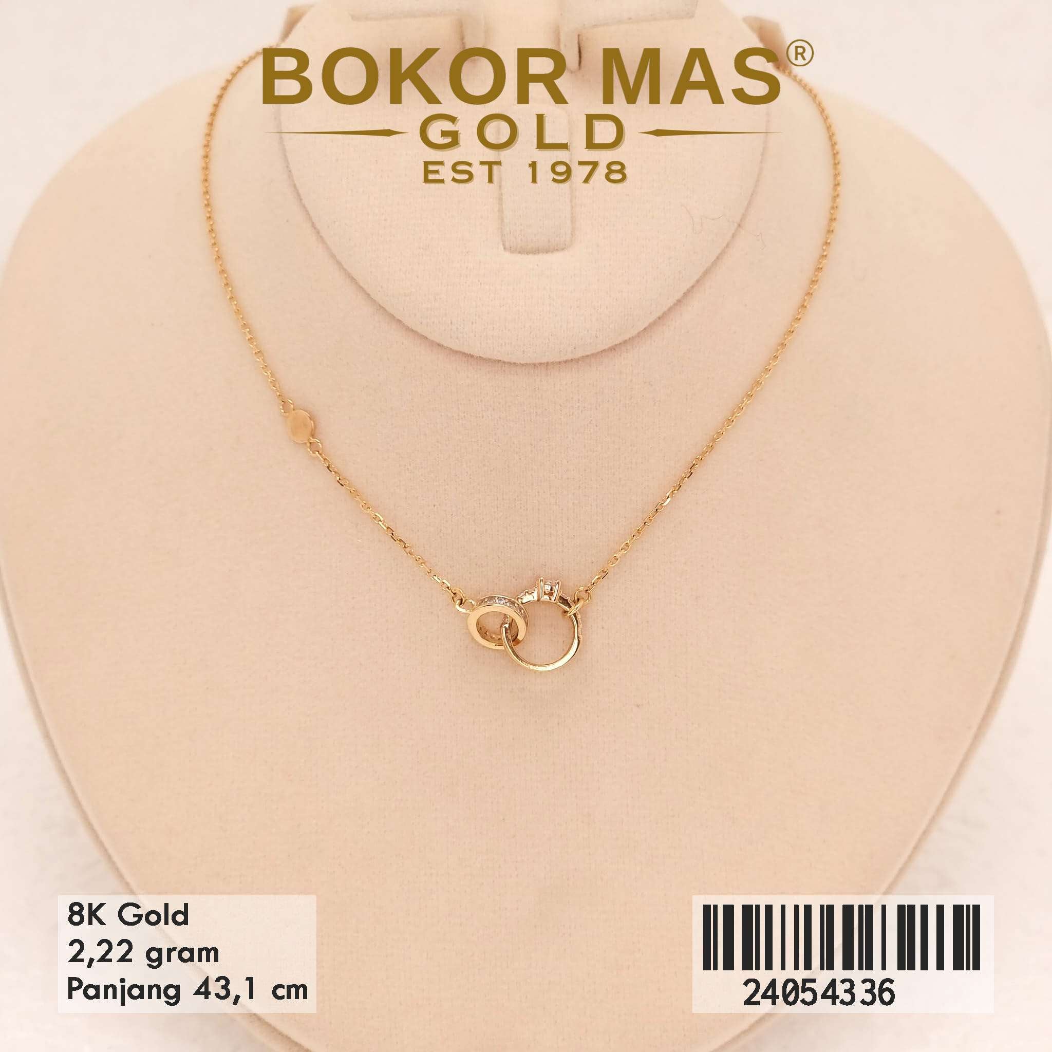 Kalung Siyem Variasi Couple Ring Permata - 24054336 - 8K