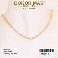 Kalung Emas Anak Pecah Kopi Variasi Tanpa Permata - 24039418 - 9K