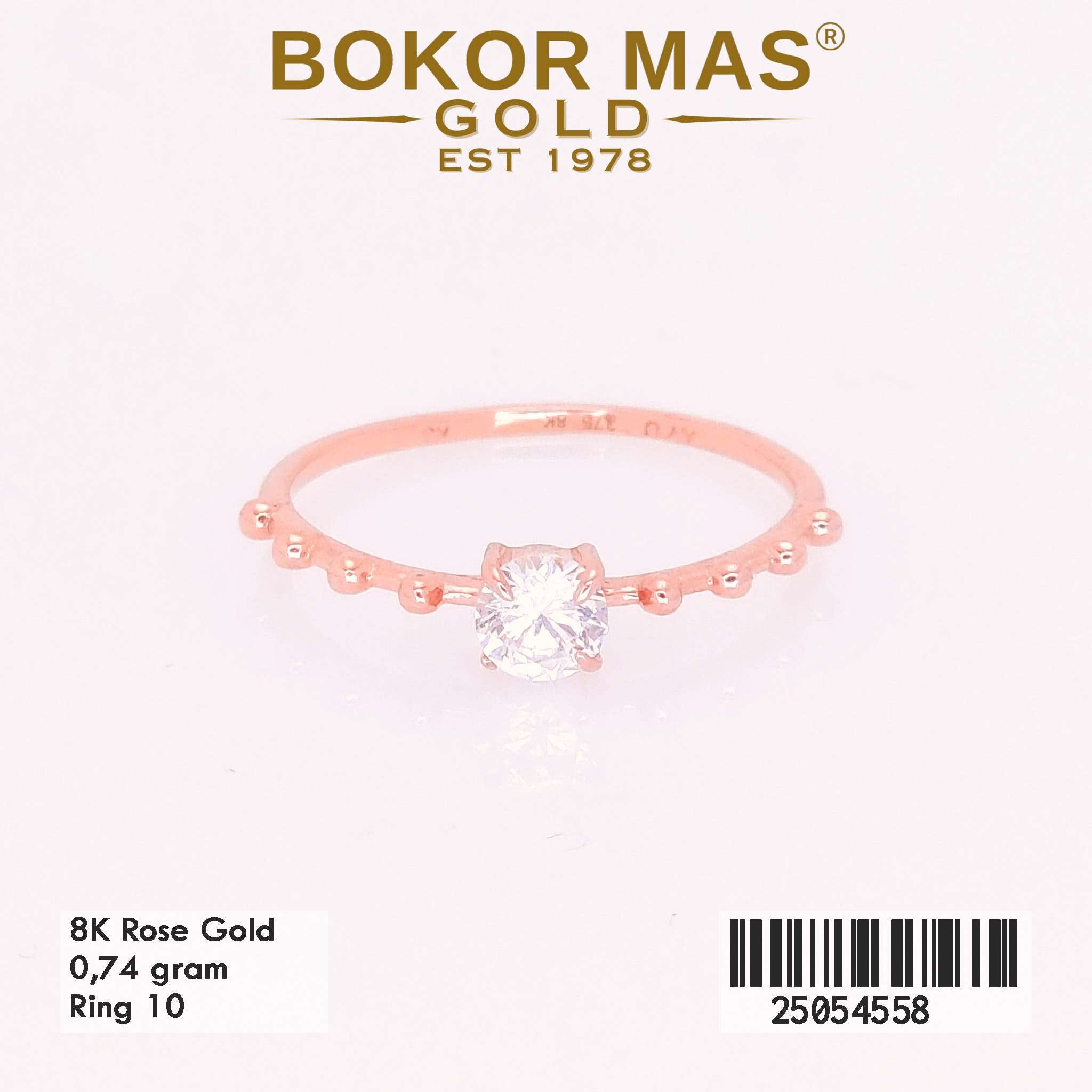 Cincin Emas Variasi Soliter - 25054558 - 8K
