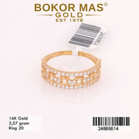 Cincin  Emas Variasi Permata - 24086614 - 16K