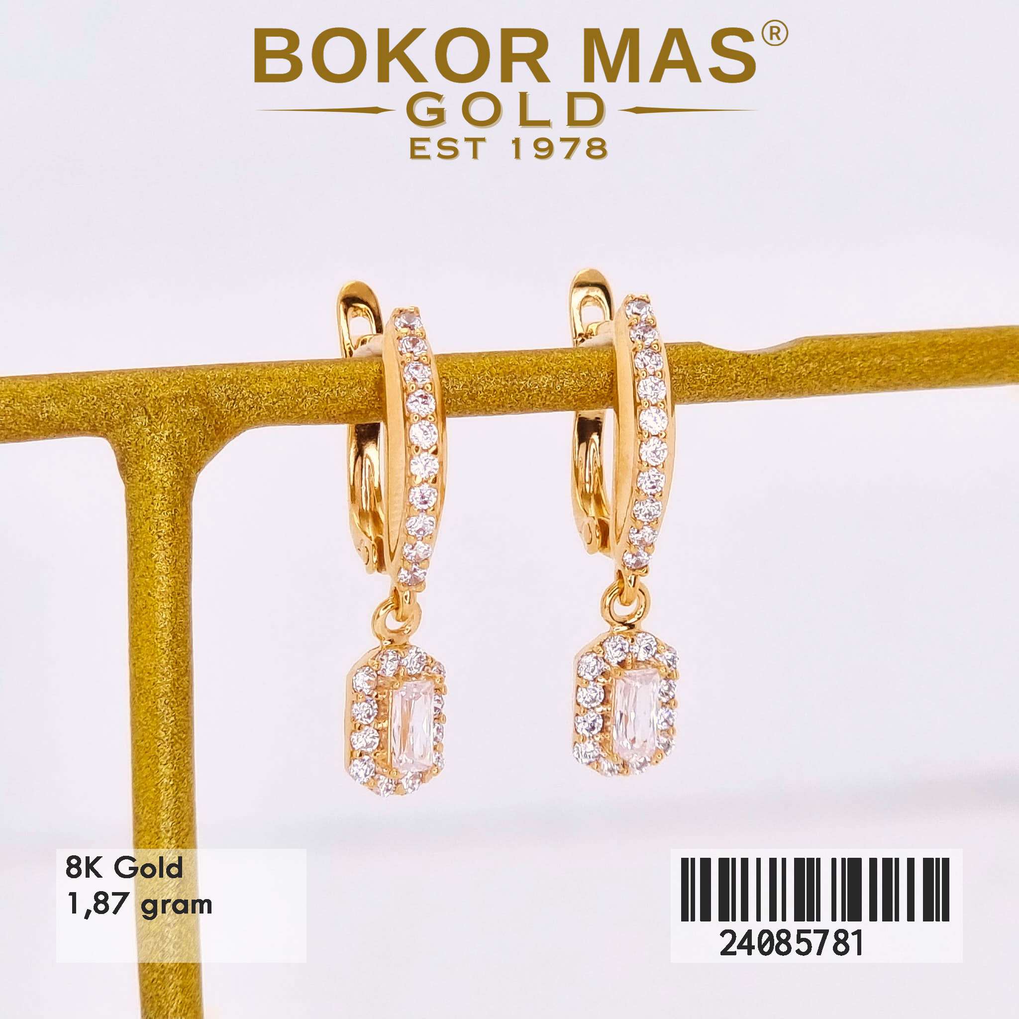 Anting Klip Variasi Stone - 24085781 - 8K