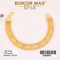 Gelang  Emas Rantai Variasi Kuning - 24088065 - 16K