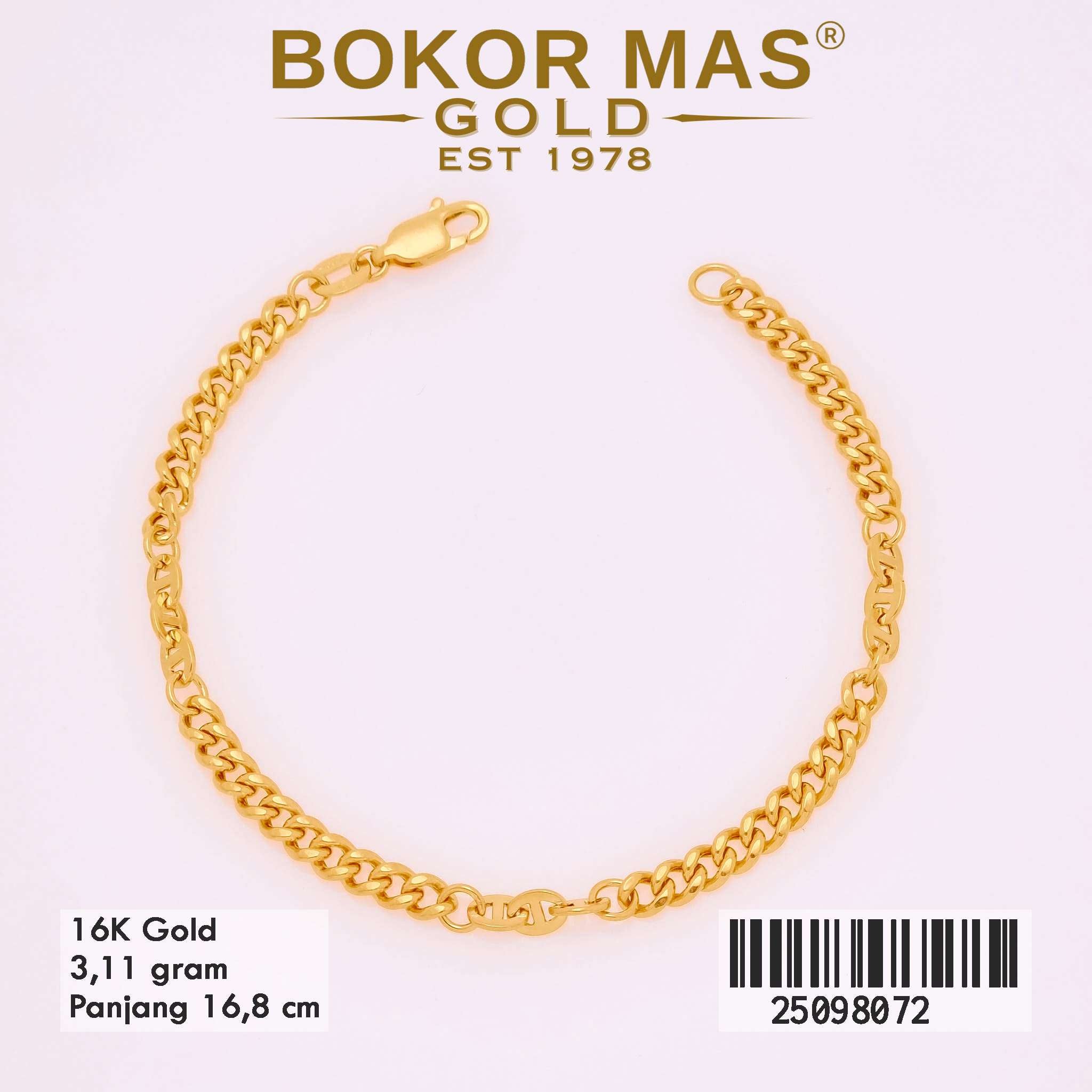 Gelang Rantai Variasi Hollo - 25098072 - 16K