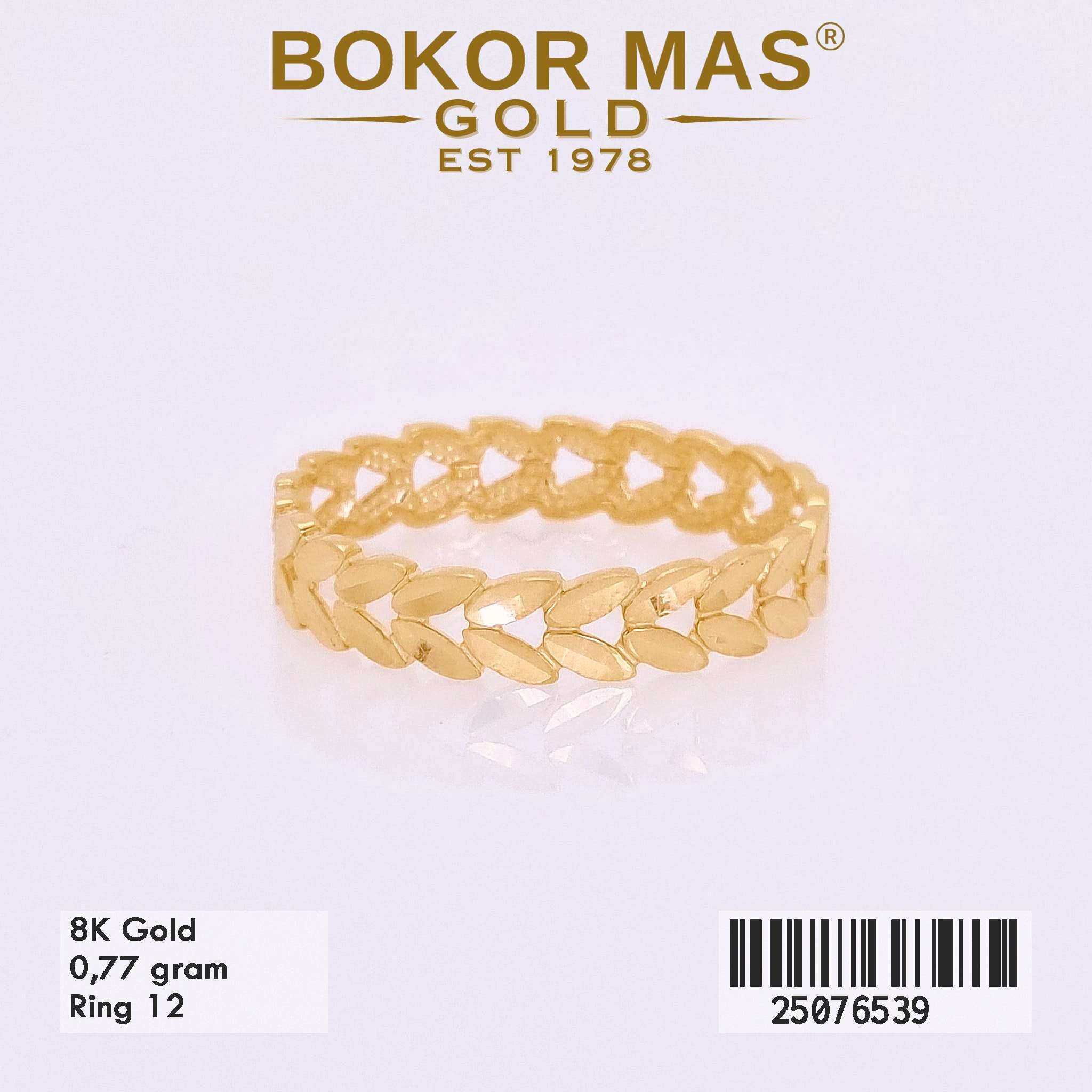 Cincin Daun Variasi Tanpa Permata - 25076539 - 8K