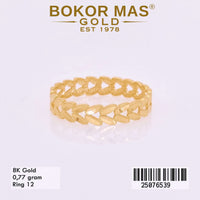 Cincin Daun Variasi Tanpa Permata - 25076539 - 8K
