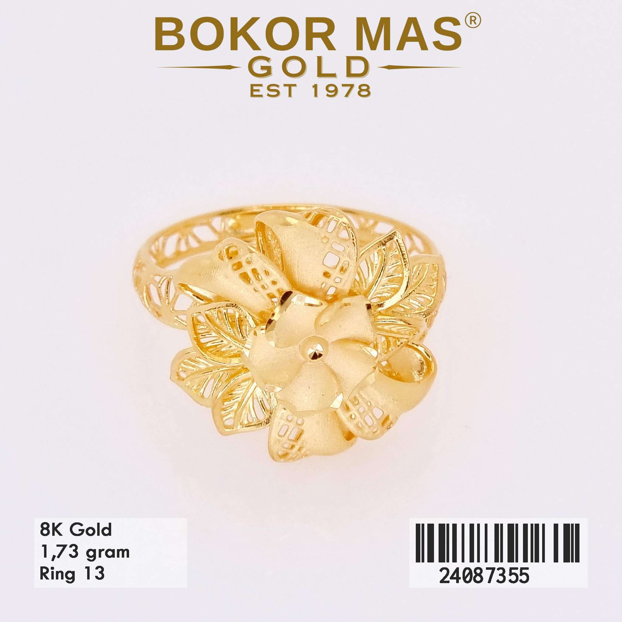 Cincin Variasi Bunga Kuning - 24087355 - 8K