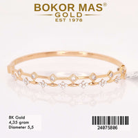 Gelang Emas Kaku Variasi Permata - 24075806 - 8K