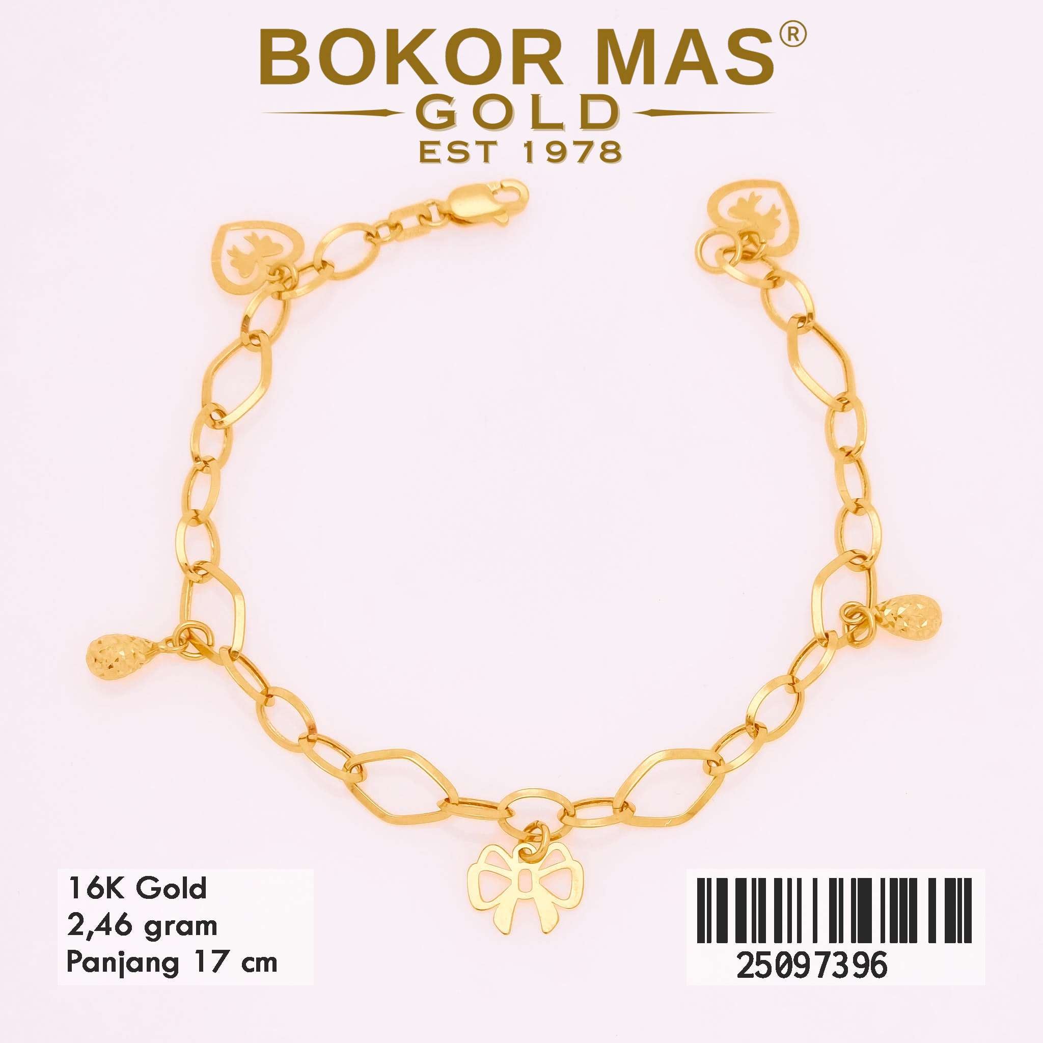  Gelang Rantai Variasi Pita - 25097396 - 16K