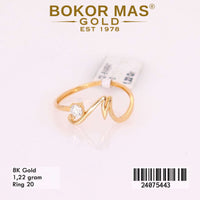 Cincin Emas Variasi Huruf M - 24075443 - 8K