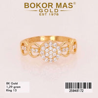 Cincin Emas Variasi Permata - 25048172 - 8K