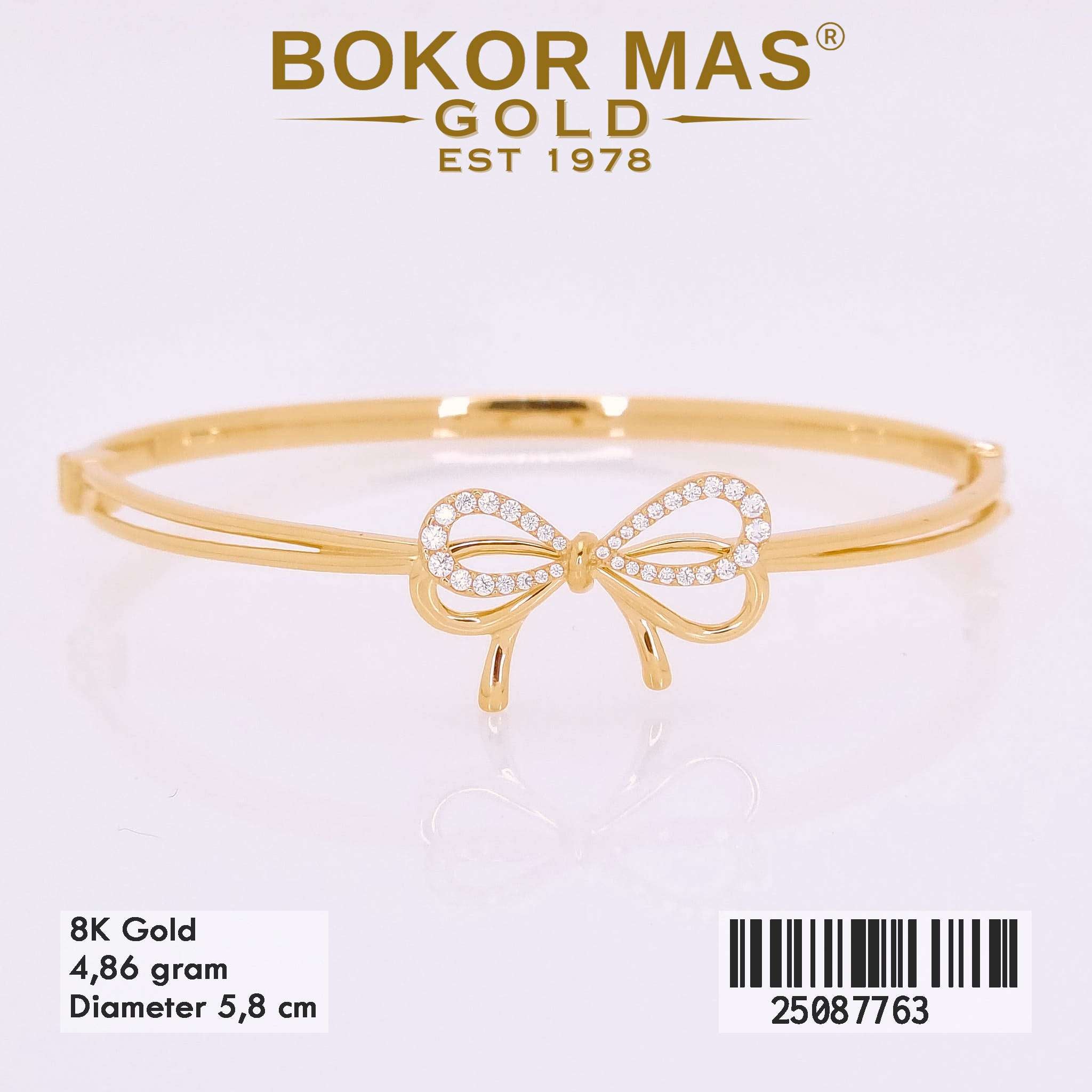  Gelang Kaku Variasi Pita Permata - 25087763 - 8K