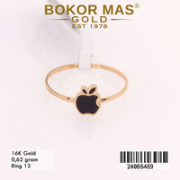 Cincin  Emas Apel Hitam Variasi - 24086469 - 16K