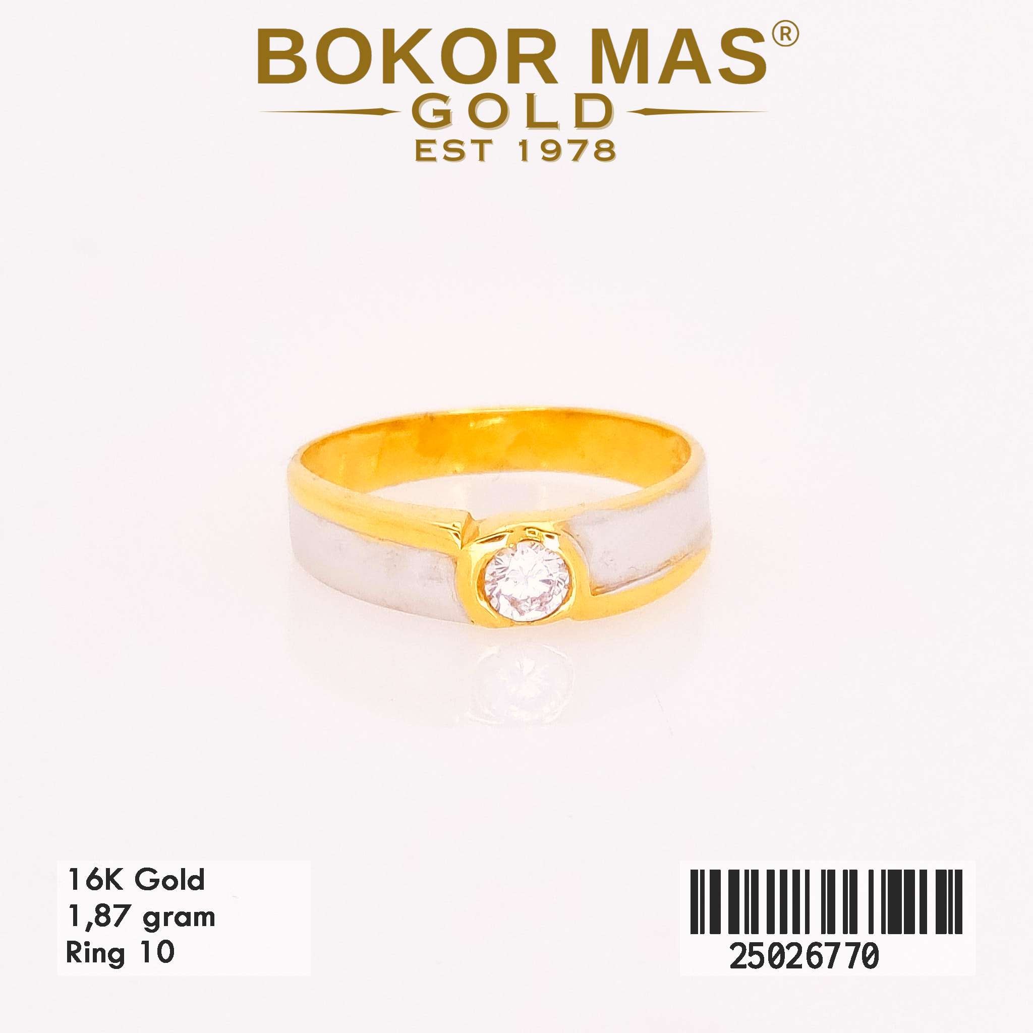 Foto Cincin Emas Asli Cincin Nikah Permata  - Perhiasan Asli Bokormas Gold