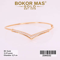 Gelang Emas Kaku Variasi Aurel Permata - 25048362 - 8K